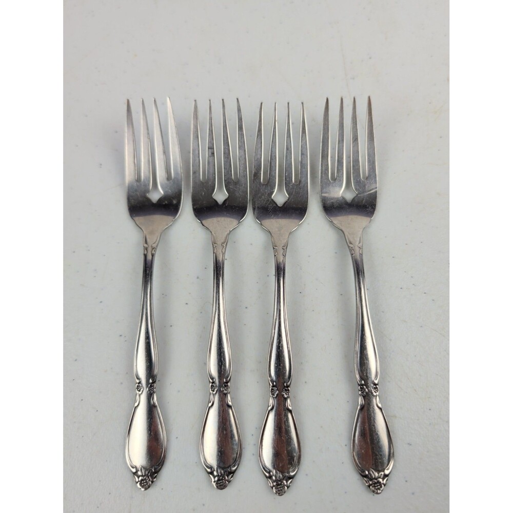 Oneida Chatelaine Community Stainless Flatware Set of 4 Salad Forks